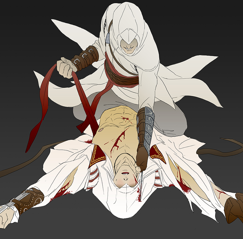 altair_ibn_la-ahad assassin's_creed assassin's_creed:_brotherhood assassin's_creed:_revelations assassin's_creed_(series) assassin's_creed_ii blood doubleleaf ezio_auditore_da_firenze gay knife time_paradox yaoi