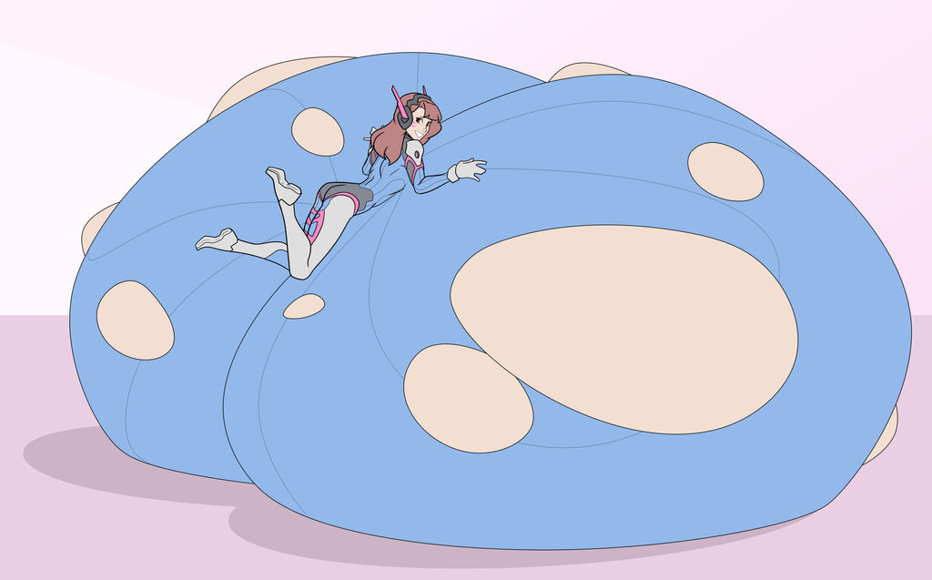 1girls, ass, bent over, breast expansion, breast growth, breast growth (enlargement), breasts, d.va, female, huge breasts, hyper, hyper breasts, immobile, laying on breasts, laying on floor, looking at viewer, lying, lying on breasts, massive breasts, on breasts, on floor, overwatch, self lying, size fetish, torn clothes, torn clothing, wardrobe malfunction, winterwarning