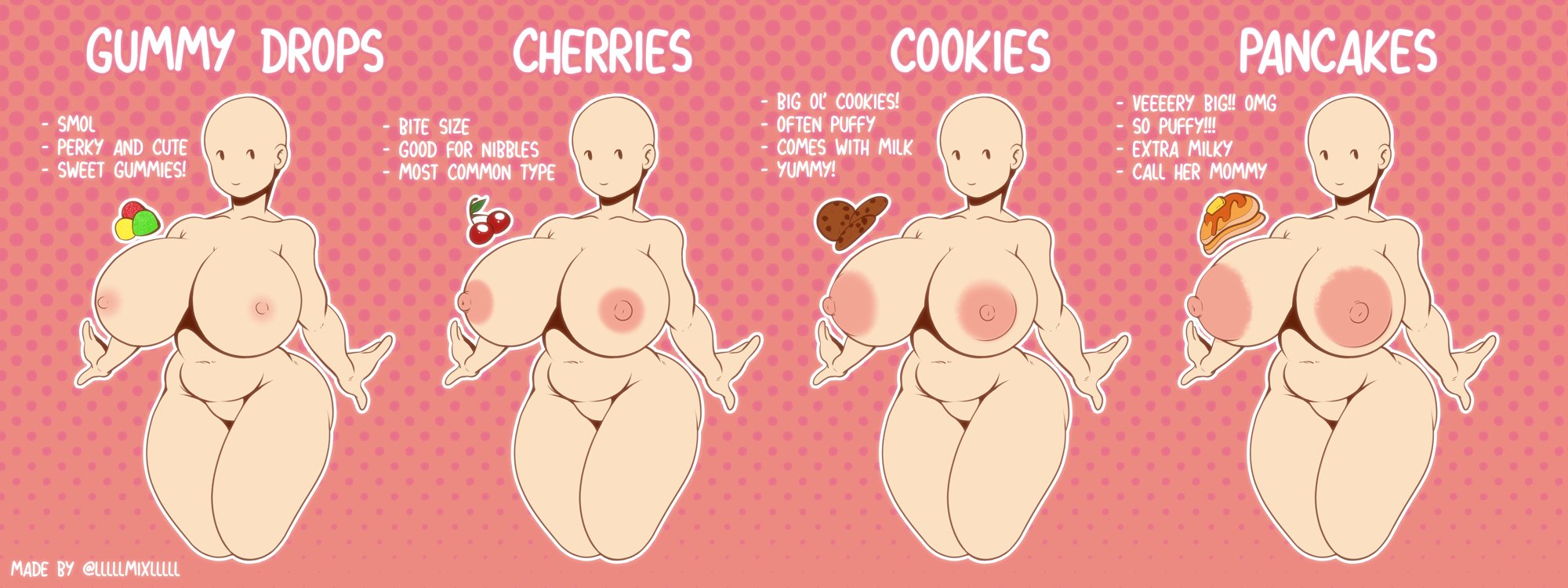 1girls, areolae, big breasts, breasts, featureless crotch, female, female only, hips, huge areolae, huge breasts, large breasts, llmixll, nipples, no pussy, nude, solo, solo female, thick, thick thighs, thighs, top heavy, wide hips