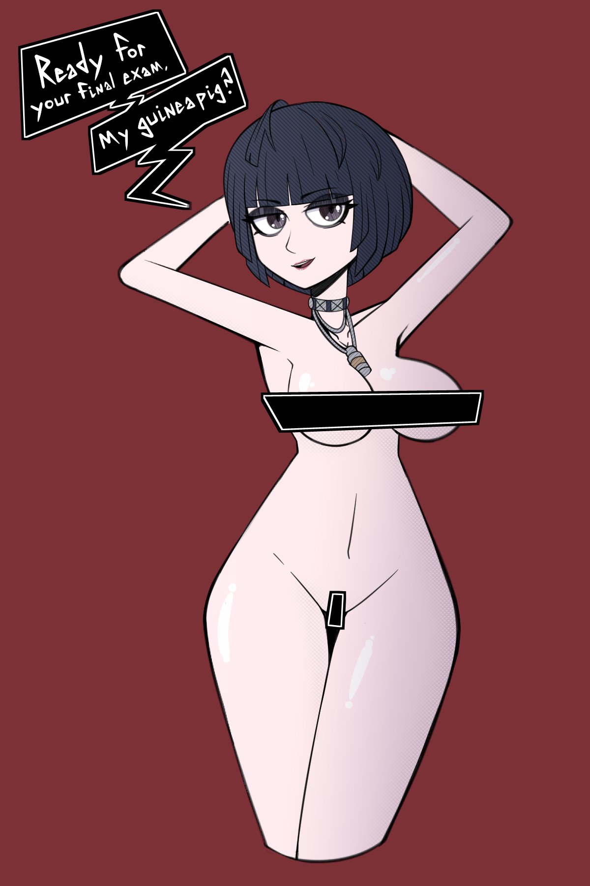 1girls dialogue female human jewelry jomokin persona persona_5 tae_takemi text