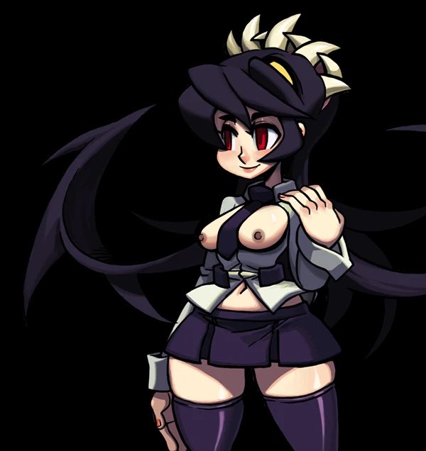 breastless_clothes breastless_clothing edit female female_focus filia_(skullgirls) jomokin samson_(skullgirls) skullgirls topless_dress