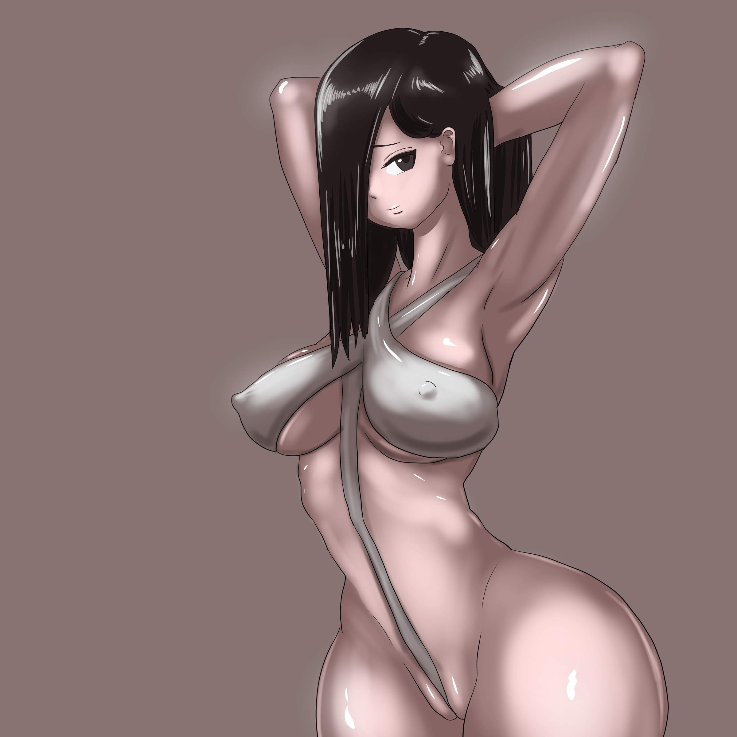 ass, big ass, big breasts, big butt, bikini, breasts, cameltoe, female, huge ass, huge breasts, large ass, large breasts, nipple bulge, pon (artist), pussy