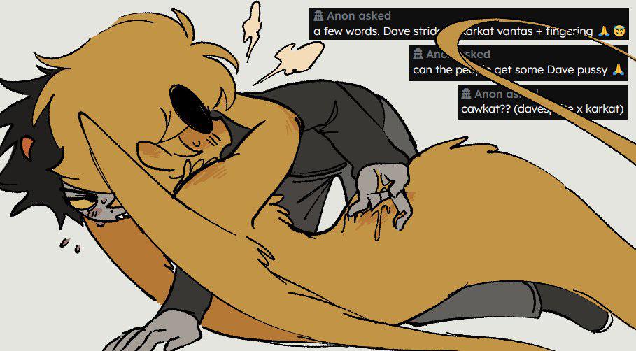 2boys, aspendixx, davesprite, fingering, homestuck, karkat vantas, male only, wings