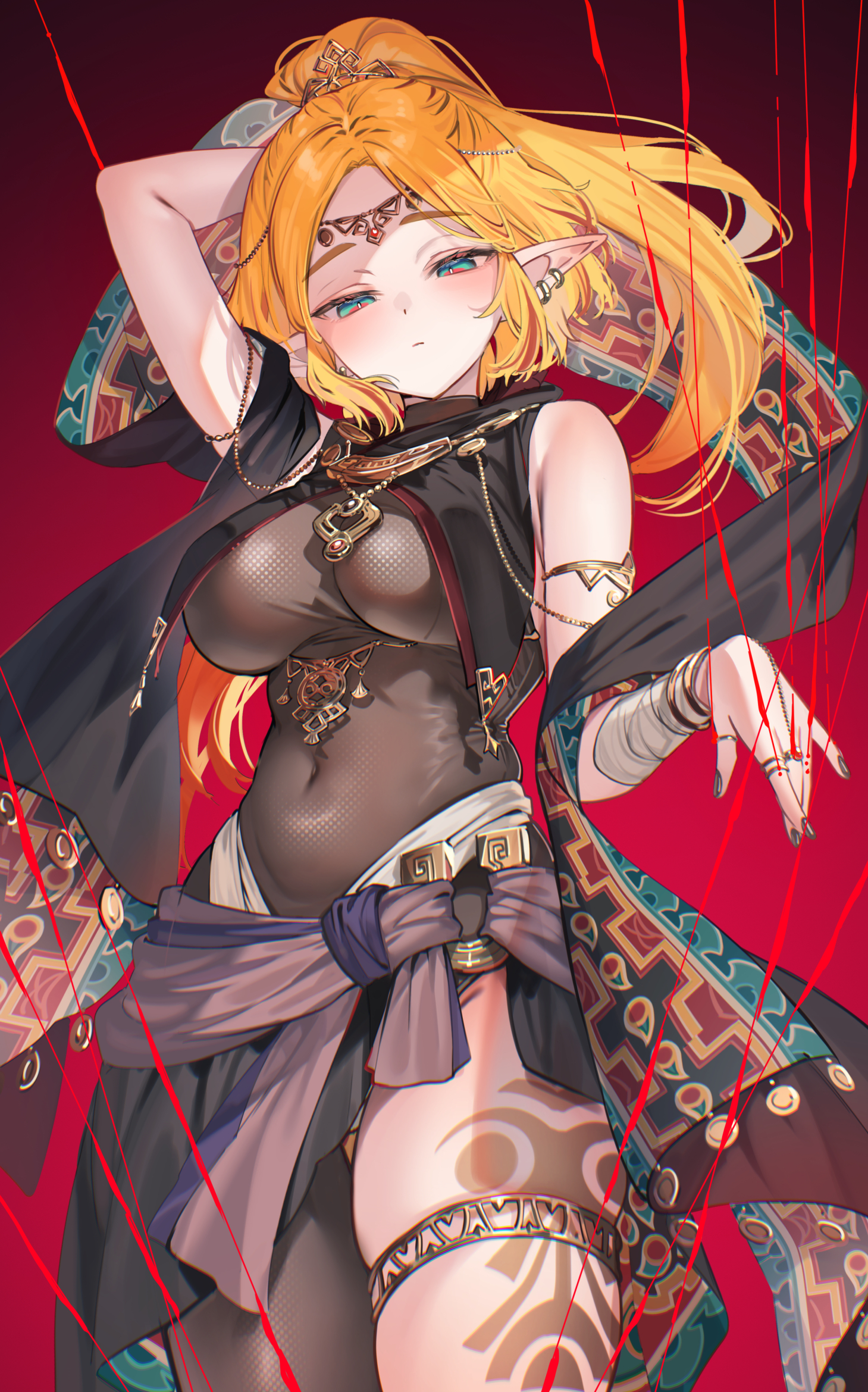 big breasts, breath of the wild, hi res, high resolution, highres, nintendo, princess zelda, shuri (84k), tagme, tears of the kingdom, the legend of zelda, thick thighs, zelda (breath of the wild), zelda (tears of the kingdom)