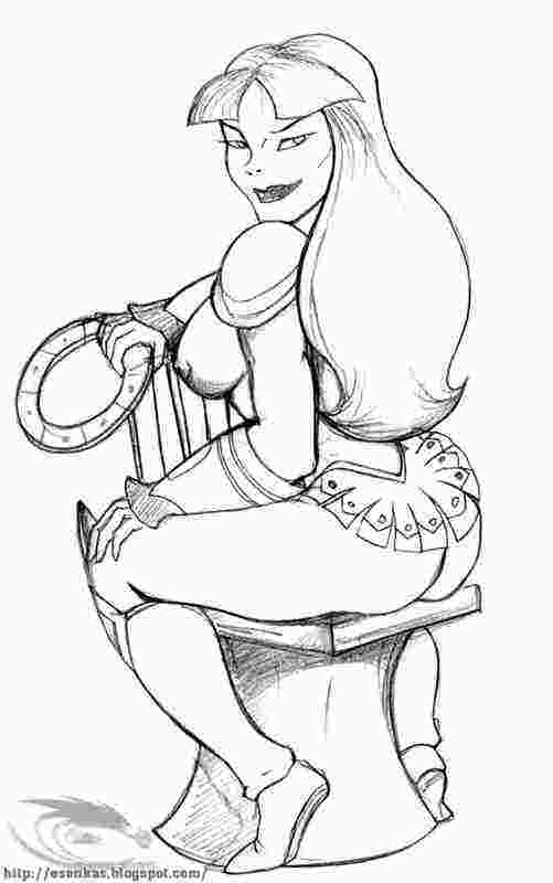 ass breasts chair chakram esenkas female female_only full_body hercules_and_xena_–_the_animated_movie:_the_battle_for_mount_olympus holding_weapon human long_hair looking_back monochrome nipples sitting sitting_on_chair smile solo tagme weapon xena xena_warrior_princess