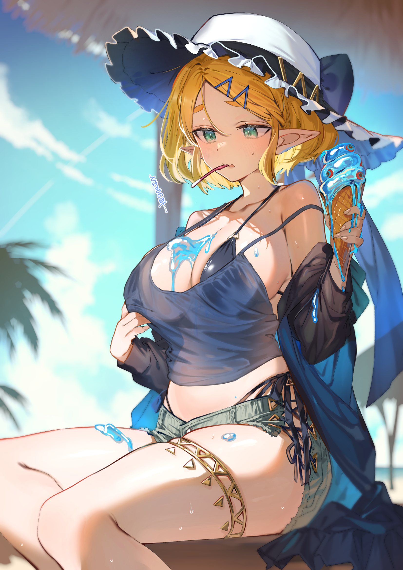 big breasts, breath of the wild, chuchu, hi res, high resolution, highres, nintendo, princess zelda, shuri (84k), tagme, tears of the kingdom, the legend of zelda, zelda (breath of the wild), zelda (tears of the kingdom)