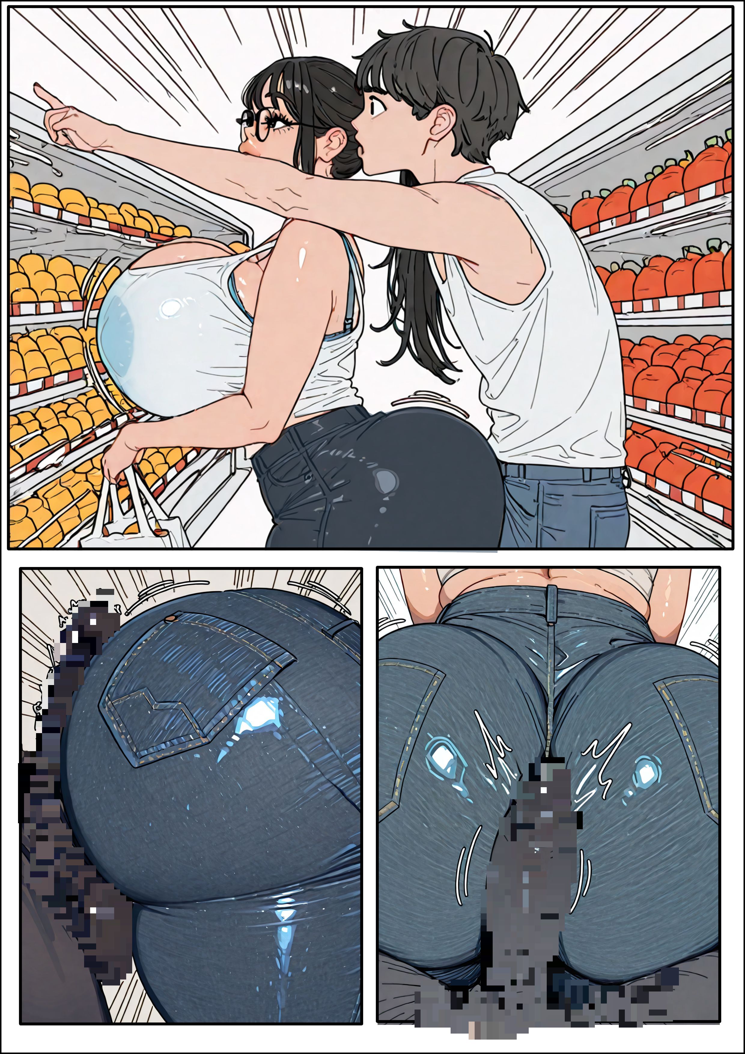 1boy, 1boy1girl, 1girls, ai generated, ass bigger than head, big ass, big breasts, big thighs, breasts, breasts bigger than head, censored, culterist, curvaceous, curvy, curvy figure, digital media (artwork), enormous ass, enormous breasts, enormous thighs, fat ass, female, gigantic ass, gigantic breasts, gigantic thighs, hips, hourglass figure, huge ass, huge breasts, huge thighs, hyper thighs, large ass, large breasts, large thighs, legs, light skin, light-skinned female, male, male/female, massive ass, massive breasts, massive thighs, mature, mature female, round ass, slim waist, straight, thick, thick ass, thick hips, thick legs, thick thighs, thighs, thighs bigger than head, voluptuous, waist, wide hips, wide thighs