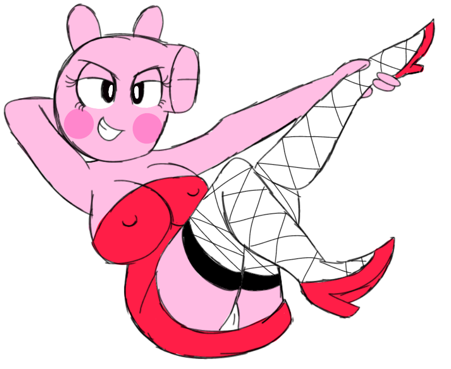 anthro discovery_kids la_sobrexplotada_xd_.-. legs_up luciathecat777 milkshake! open_legs peppa_pig peppa_pig_(character)