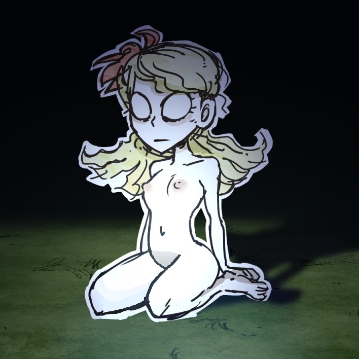 blonde_hair breasts breasts_out confused confused_look confusion don't_starve don't_starve_together dont_starve dont_starve_together expressionless flower_in_hair klei_entertainment messy_hair night nude nude_female pale-skinned_female pale_skin petite small small_ass small_breasts small_thighs tagme unknown_artist wavy_hair wendy_(don't_starve) wendy_carter white_eyes white_skin wilderness