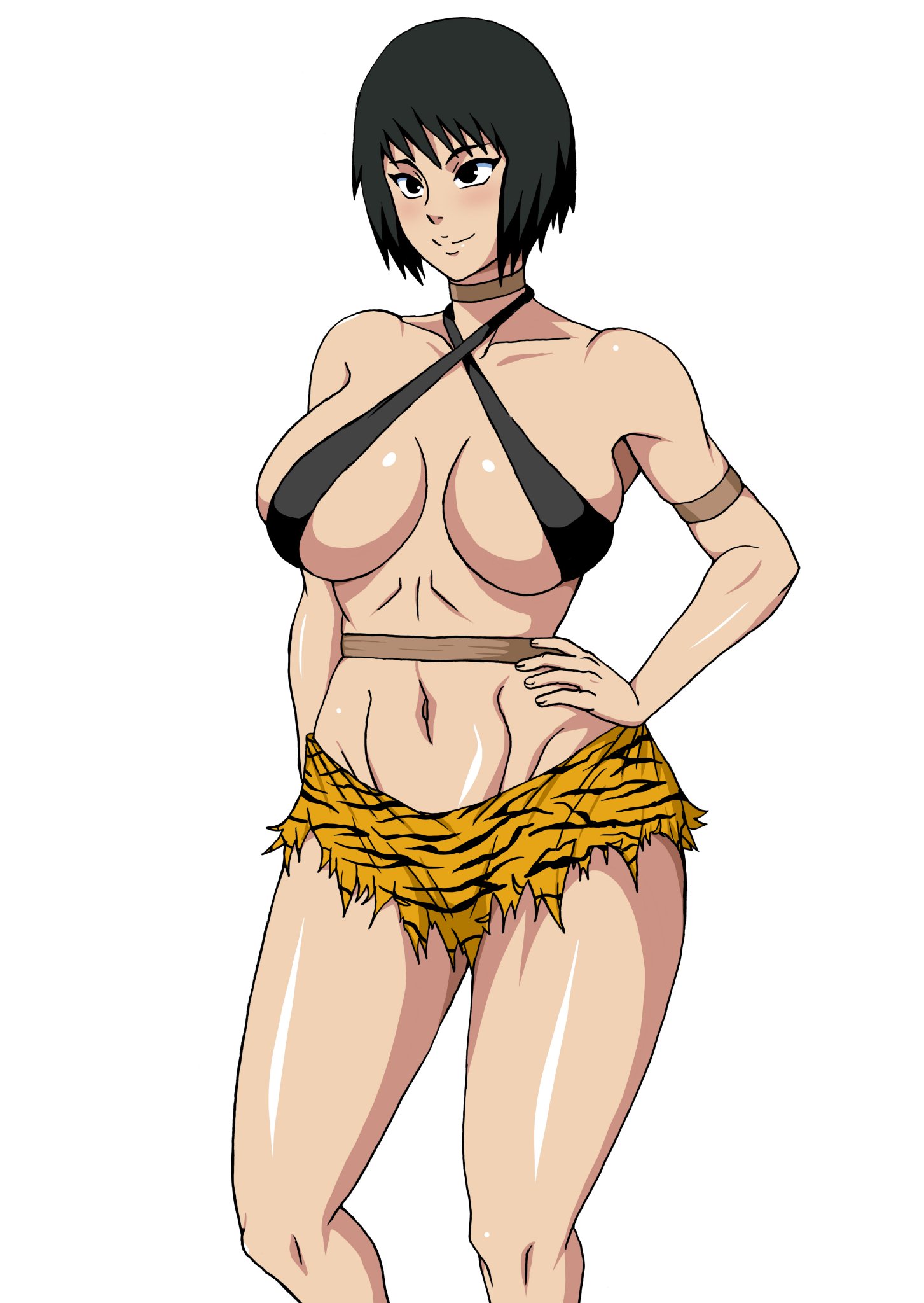 1girls, ass, bad censor, big ass, big butt, breasts, censored, covering, covering breasts, covering crotch, dark hair, female, female focus, female only, naruho, naruto, naruto (series), naruto shippuden, shizune, short hair, solo, solo female, solo focus, tagme