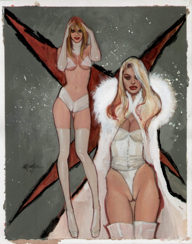 emma_frost mark_beachum marvel straight_hair white_queen x-men