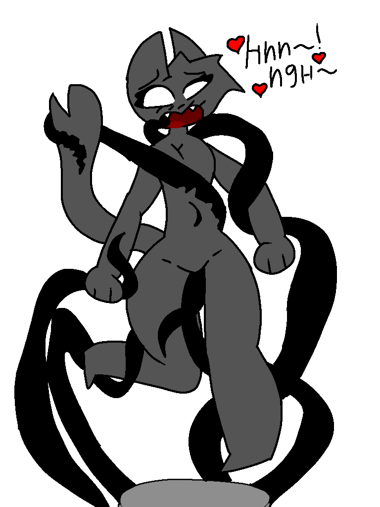 anonymous_artist anonymous_character black_fu domestic_cat moaning tentacle white_background