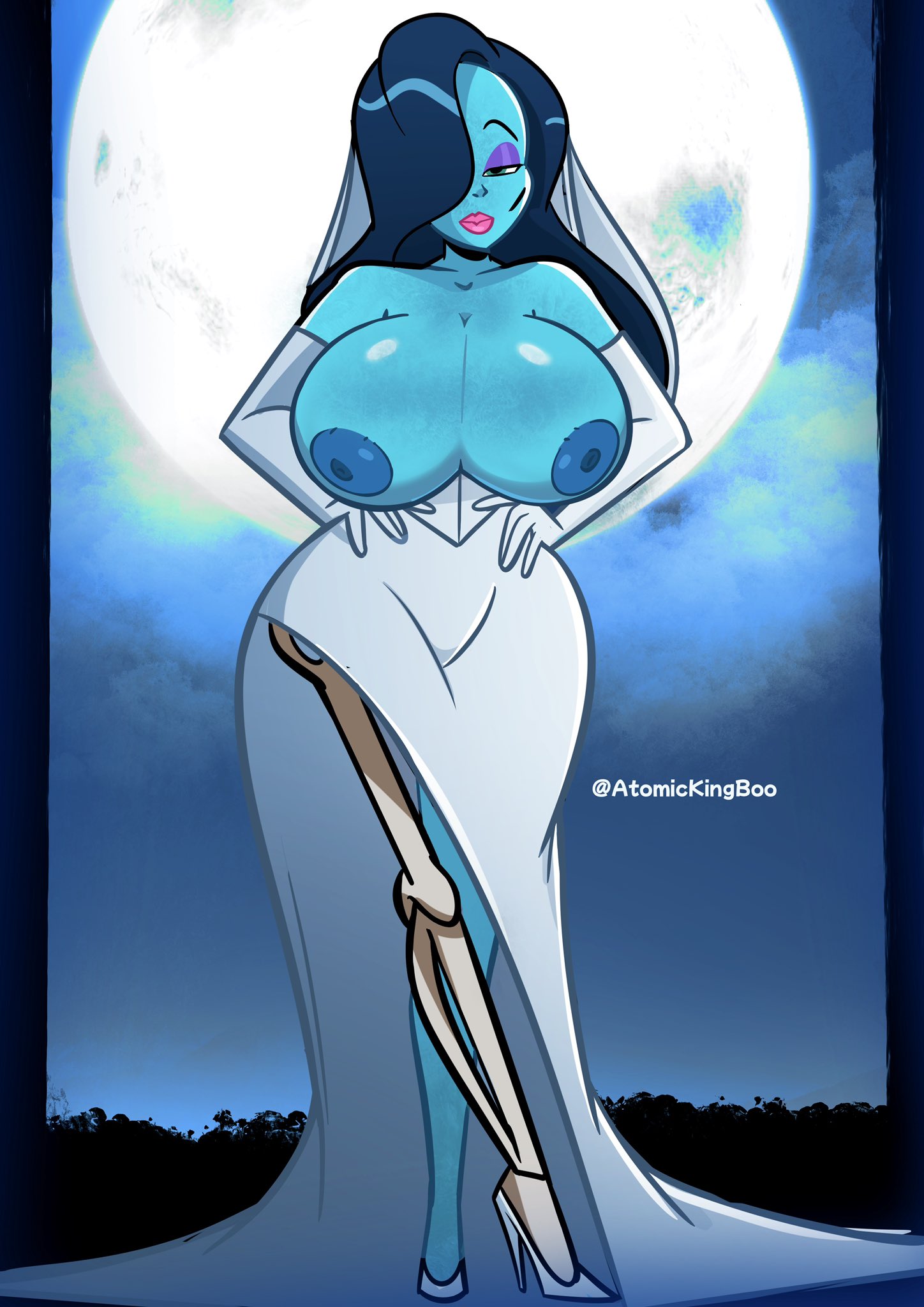 1girls, atomickingboo, big ass, big breasts, big thighs, breasts, corpse bride, crossover, curvaceous, curvy, curvy figure, digital media (artwork), disney, emily (the corpse bride) (cosplay), female, hips, hourglass figure, huge ass, huge breasts, huge thighs, jessica rabbit, large ass, large breasts, large thighs, legs, mature, mature female, slim waist, thick, thick hips, thick legs, thick thighs, thighs, tim burton, touchstone, undead, undead female, voluptuous, waist, wide hips, wide thighs