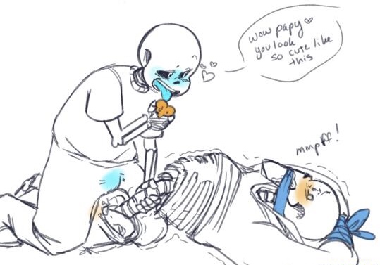 2boys animated_skeleton arched_back big_sub bigger_sub bound_arms erection erection_under_clothes gagged incest male papyrus papyrus_au sans sans_au skeleton small_dom small_dom_big_sub smaller_dom soul_sex underswap underswap_papyrus underswap_sans undertale undertale_au