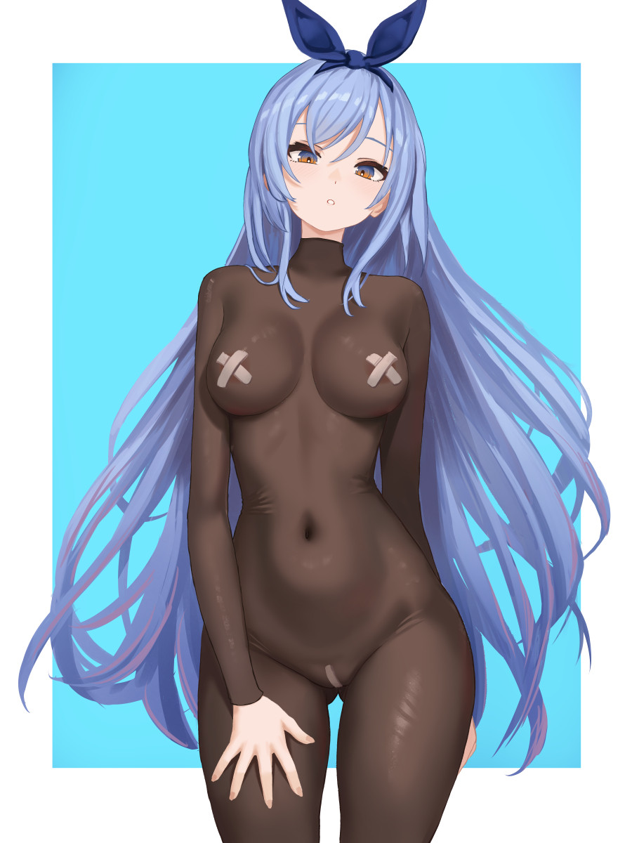 1girls areola_bulge areola_slip areolae areolae_slip belly belly_button bewitching_thighs birthing_hips blue_background blue_hair_ribbon blue_hairband blue_ribbon bodysuit breasts breasts_apart brown_eyes brown_eyes_female bust_cup busty busty_female busty_girl child_bearing_hips cleavage cleft_of_venus collarbone curvaceous curvaceous_body curvaceous_female curvaceous_figure curvaceous_hips curvaceous_thighs curvy curvy_body curvy_female curvy_figure curvy_hips curvy_thighs dot_nose fair_skin female female_focus female_only fertile_hips fingernails fingers groin hair_between_eyes hair_ribbon hairband hand_on_leg hand_on_own_leg hand_on_own_thigh hand_on_thigh head_tilt high_resolution highres hourglass_figure lean_body lean_figure legs light-skined_female light-skinned light-skinned_female light_skin light_skin_female light_skinned light_skinned_female long_hair looking_at_viewer looking_seductive looking_sexy medium_breasts midriff narrow_waist navel nipple_bulge purple_eyebrows purple_hair purple_hair_female pussy ribbon seductive seductive_body seductive_cleavage seductive_female seductive_hips seductive_pose seductive_posing seductive_pussy seductive_thighs seductive_woman sexy sexy_body sexy_female sexy_hips sexy_pose sexy_posing sexy_thighs sexy_woman shoulders simple_background slender_body slender_waist slim_girl slim_waist smooth_skin solo standing thick_thighs thigh_gap thighs thin_waist tilted_head upper_body v-line vulva vulva_line white_background white_border wide_hips yan_kodiac