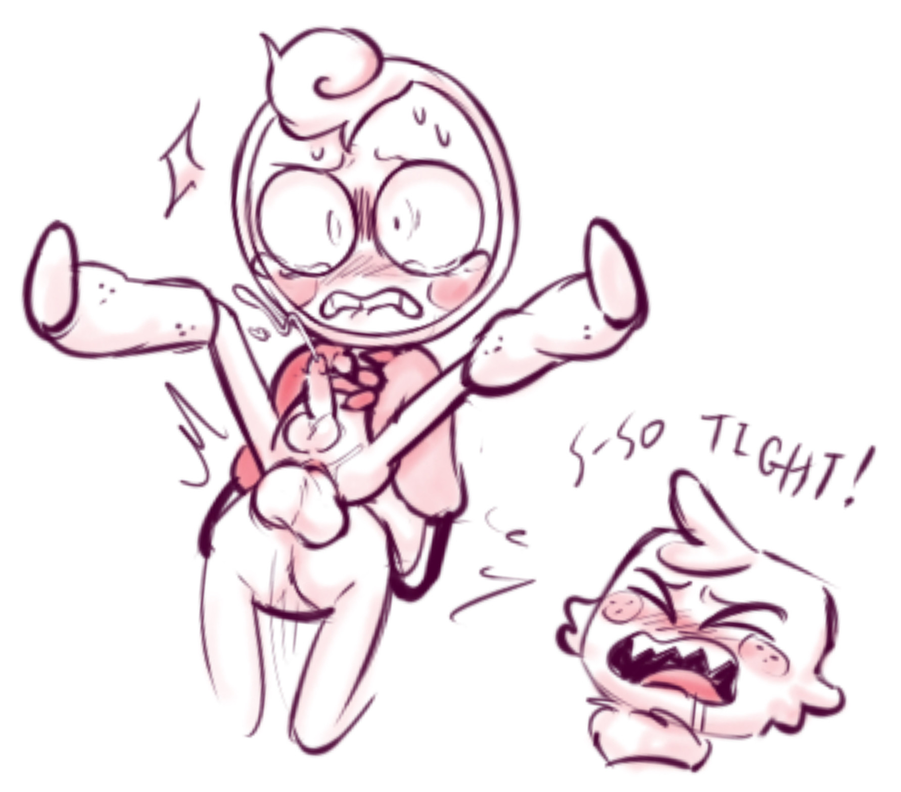 dandy's world, gay, gay male, glisten (dandy's world), goob (dandy's world), knotted penis, male, masonsworldlmao, penis, yaoi