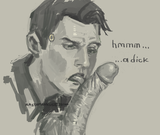 balls big_penis blowjob connor_(detroit:_become_human) detroit:_become_human digital_media_(artwork) duo_focus fellatio gay gay_sex huge_cock human_on_humanoid humanoid humanoid_on_human imminent_deepthroat imminent_fellatio licking licking_penis male male/male monochrome mouth_full_of_cock oral oral_sex robot robot_humanoid sex sucking sucking_penis tongue tongue_out tongue_out_blowjob video_games