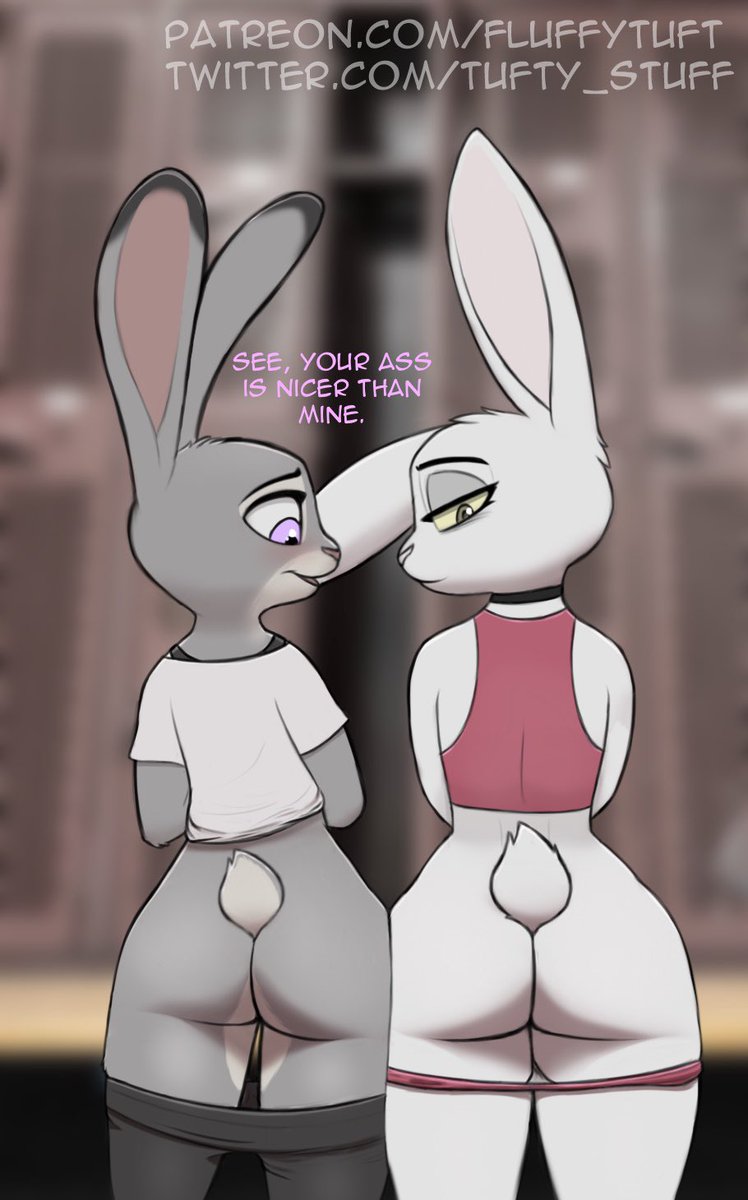 1boy 1girls 2020 anthro ass ass_focus big_ass big_butt blouse bunny bunny_ears bunny_tail choker clothing comparison crossdressing disney eyelashes eyeshadow female femalesub femboy feminine_male feminization fluffytuft fur furry furry_only girly humanoid judy_hopps large_ass looking_at_ass looking_at_viewer looking_back male male_shortstack malesub mooning panties panties_down pants_down posing showing_off straight suggestive tagme texi_(yitexity) trap tufty zootopia