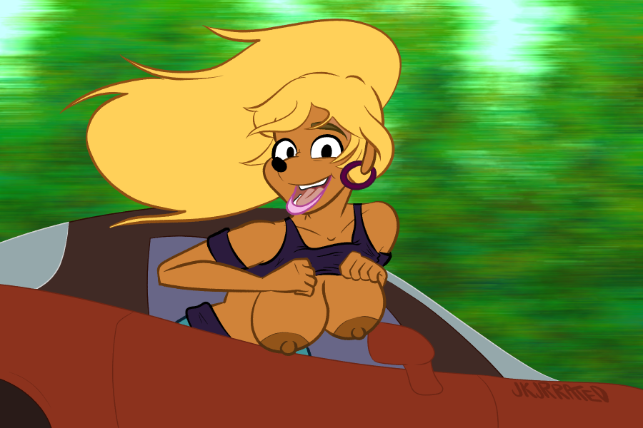 a_goofy_movie areolae athletic athletic_female bare_shoulders big_breasts blonde_hair breasts busty disney earrings erect_nipples female female_focus female_only goof_troop hourglass_figure jkjrrated lipstick lisa_(a_goofy_movie) long_hair makeup nipples pose posing solo wide_hips