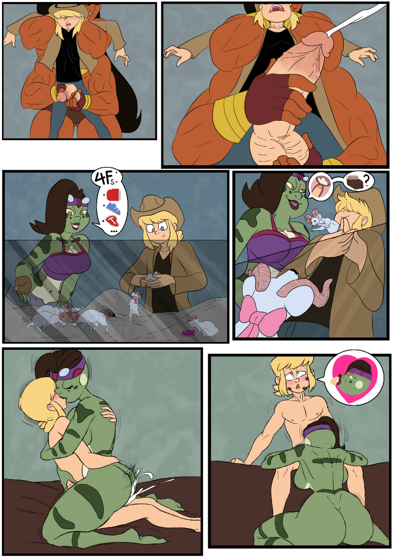 1boy 2019 2girls 4_arms alien alien/human alien_girl anthro ball_fondling ball_massage big_ass big_breasts big_butt big_penis blonde_hair breasts brown_skin bubble_ass bubble_butt chris_hunter_anderson comic comic_page creampie cum cum_inside ejaculating ejaculating_cum ejaculation fellatio female frog_girl frog_humanoid gold_eyes green_skin gregart handjob human interspecies k’retta_almon kiss_mark lipstick lipstick_mark male male/female malesub massaging multi_arm multi_limb muscular_female naked naked_female naked_male nude nude_female nude_male oral oral_sex penis_massage perpetual_son rats ribtilia_ornata sex slim2k6 xxmercdarkxx