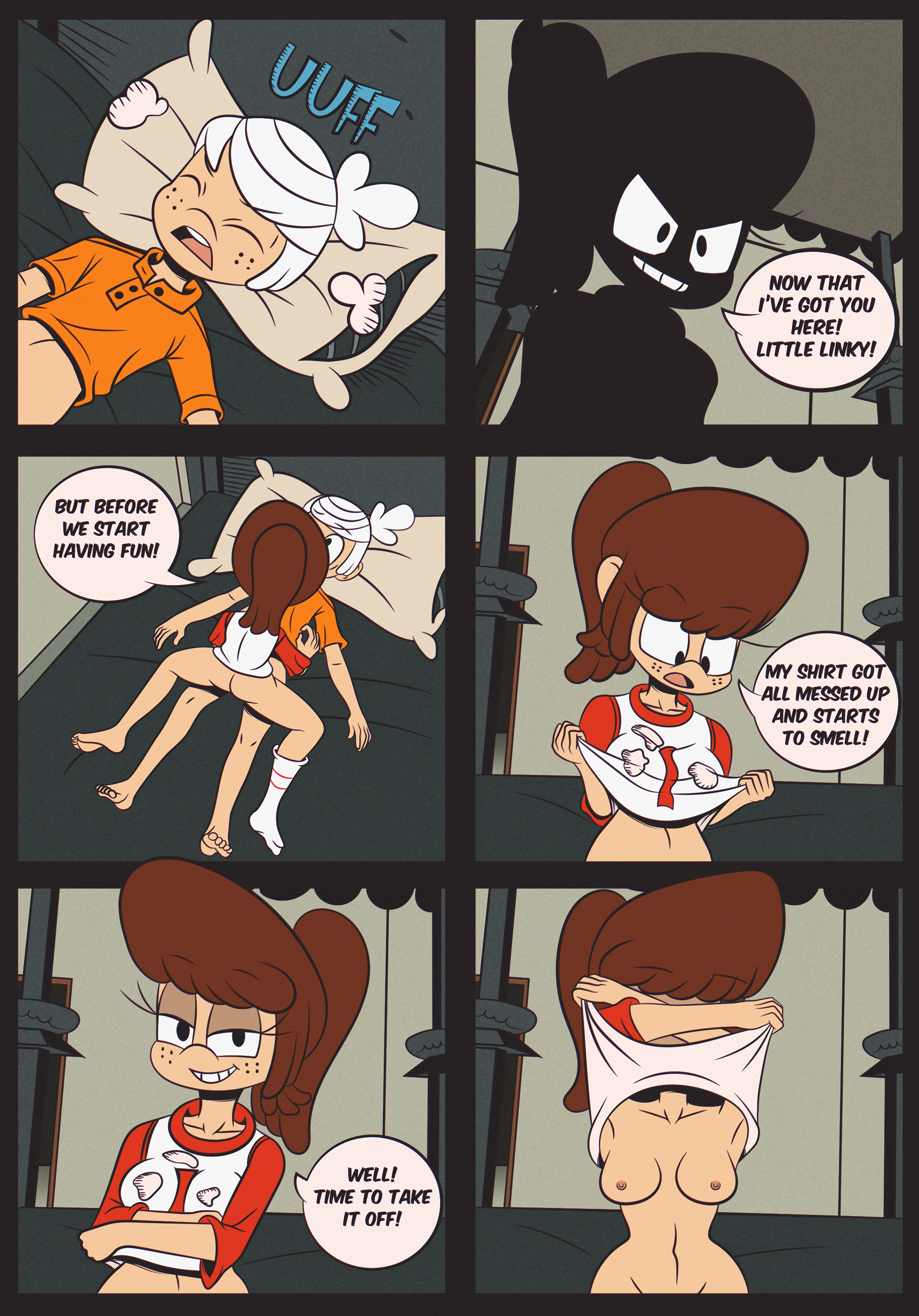 anoningen, brother, brother and sister, female, incest, lincoln loud, lucy loud, lynn loud, lynncoln, older sister, tagme, the loud house, younger brother