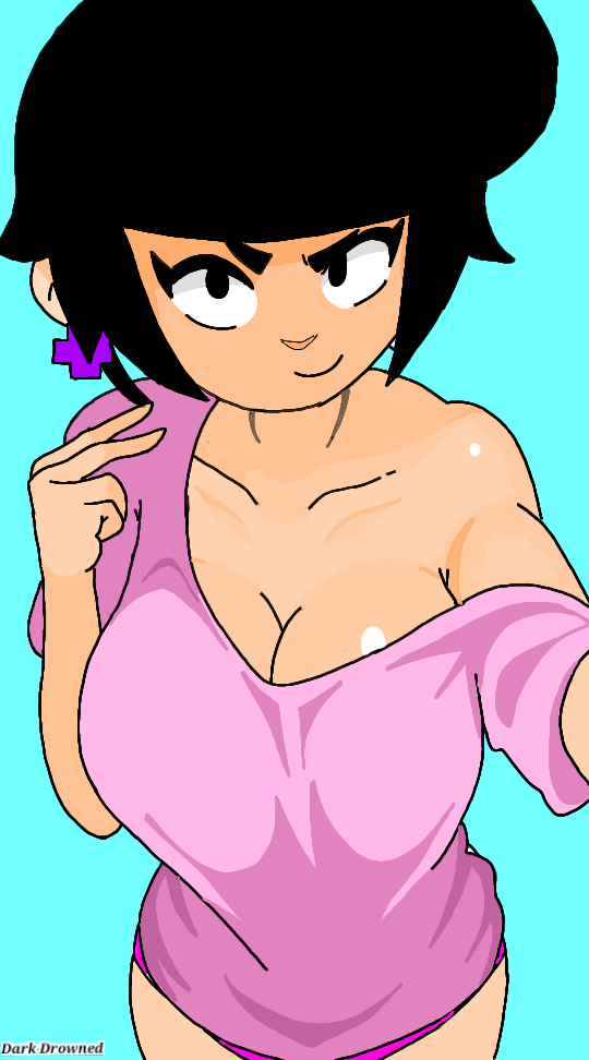bibi (brawl stars), brawl stars, cute, female, italianbohlol, tagme