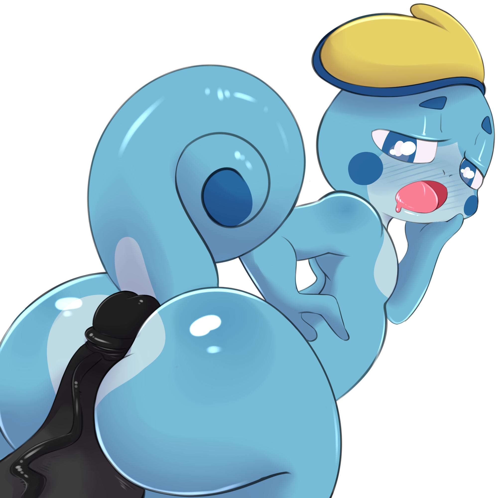 1:1, adorable, ambiguous penetration, anthro, anthrofied, ass, assjob, big ass, big butt, blue body, blue skin, blush, buttjob, cute, cute face, duo, faceless character, faceless male, femboy, femboy focus, genitals, hi res, hot dogging, looking down, looking pleasured, male, male focus, male only, male penetrating, male/male, nintendo, penetration, penis, pokémon (species), pokemon, pokemon (species), pokemorph, reptile, saurian (artist), scalie, sex, simple background, sobble, sssonic2, video games