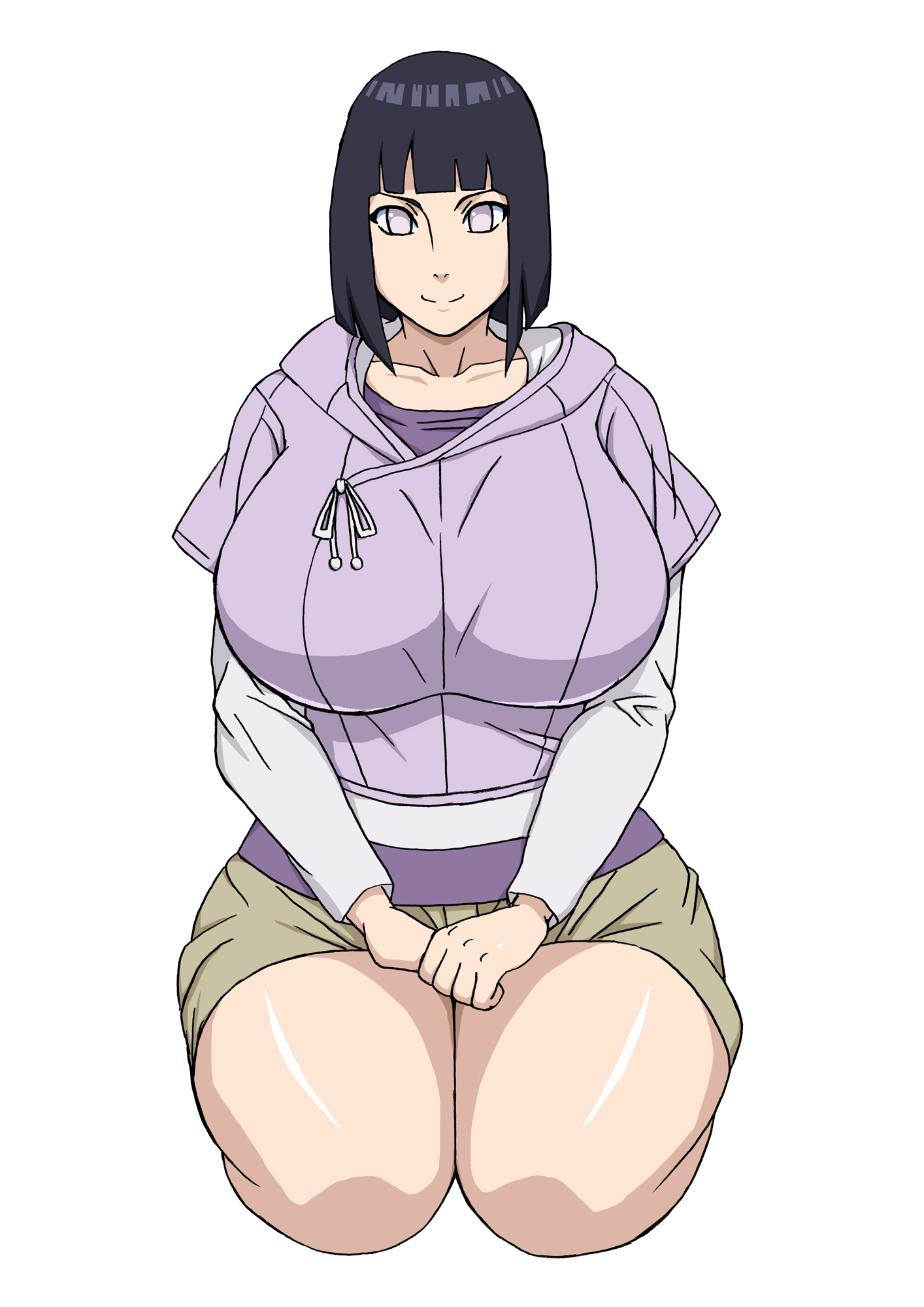 ass, big ass, big breasts, big butt, black hair, boruto: naruto next generations, breasts, female, female only, fully clothed, hyuuga hinata, milf, naruho, naruto, naruto (series), short hair, uzumaki hinata, white eyes