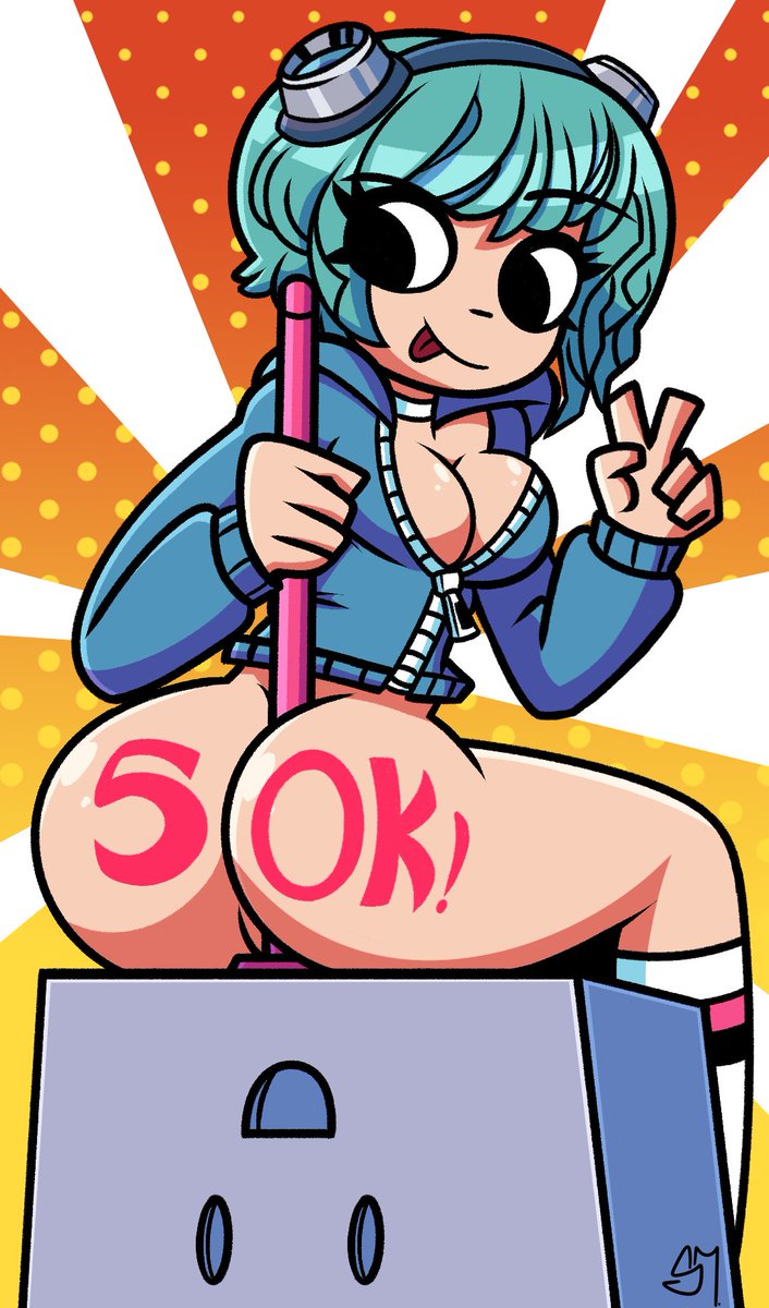 ass, female, milestone celebration, pussy, ramona flowers, scott pilgrim, semidraws