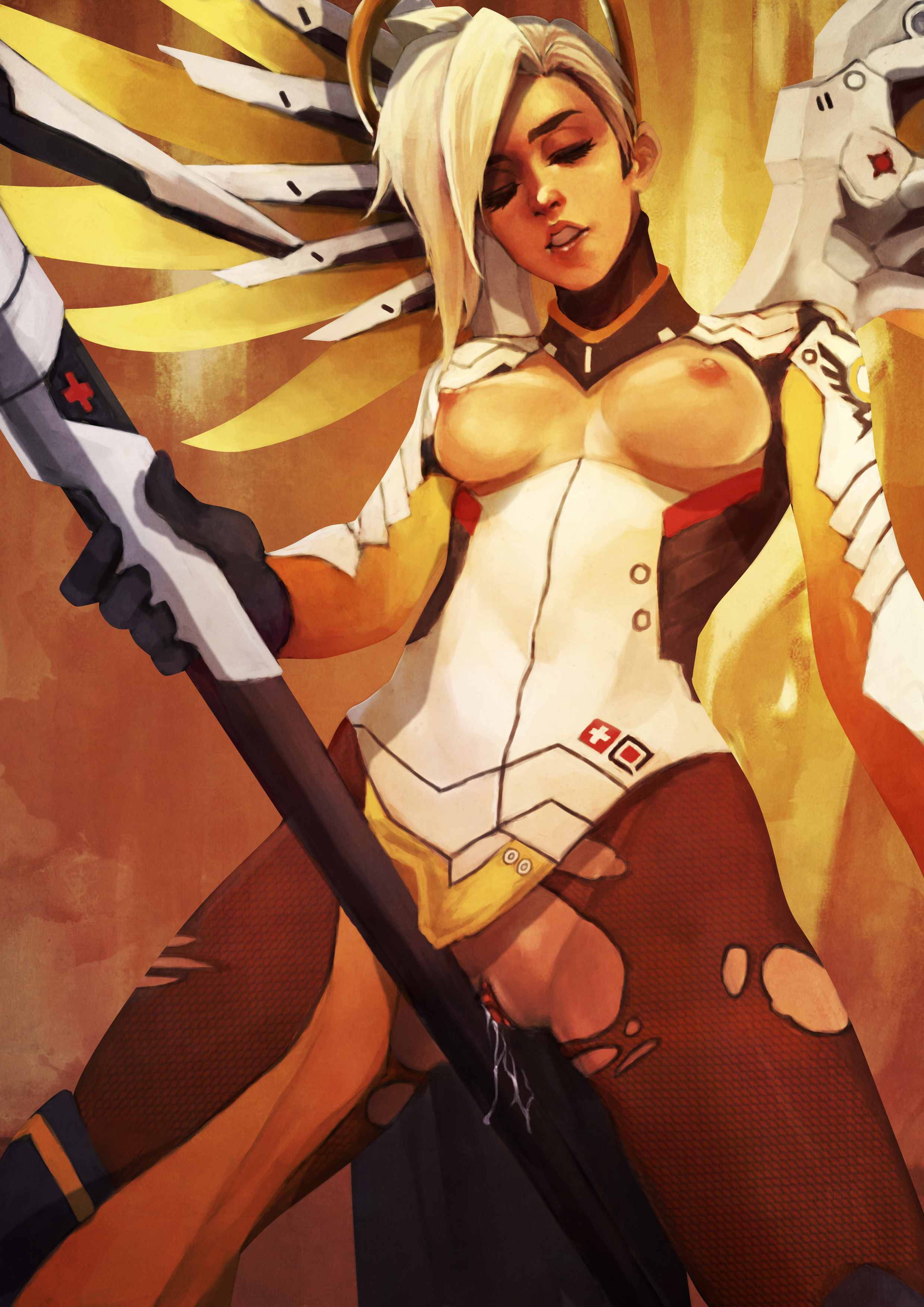 1girls, angela ziegler, areolae, blizzard entertainment, blonde hair, breasts, clitoris, cum, cum in pussy, cum inside, dripping, dripping cum, dripping pussy, dripping wet, female, masturbation, mercy, monorirogue, nipples, overwatch, pussy, pussy ejaculation, pussy juice, pussy lips, vagina, wet, wet pussy
