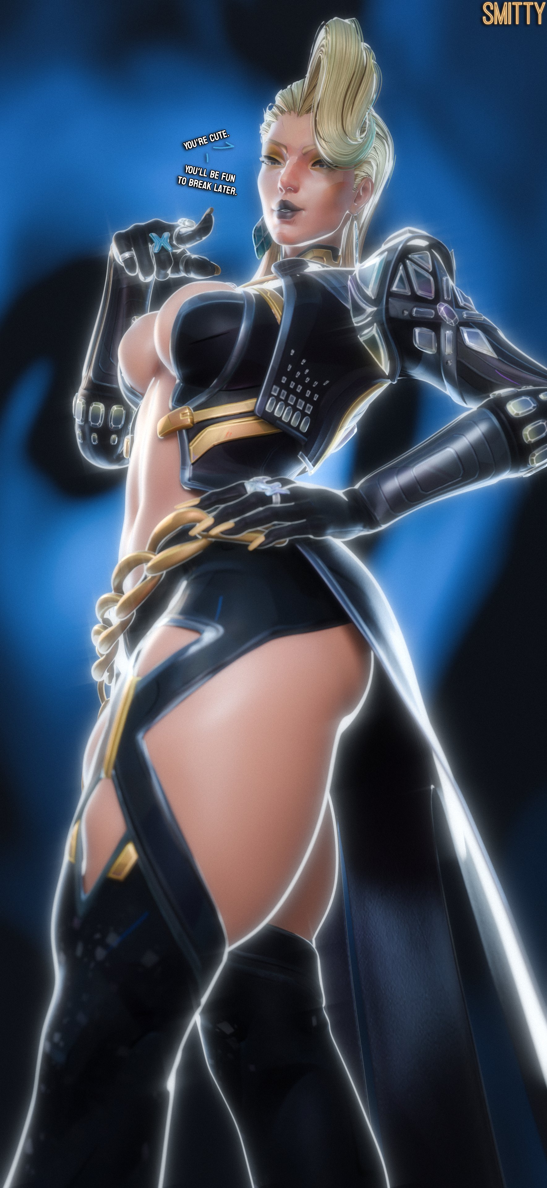 1girls, 3d, 3d (artwork), big breasts, black lipstick, blonde female, blonde hair, blonde-haired female, boots, breasts, clothed, clothed female, elbow gloves, emma frost, emma frost (marvel rivals), emma frost (x-revolution), female, female focus, female only, gloves, high heel boots, high heels, large boobs, large breasts, light skin, light-skinned female, long gloves, marvel, marvel comics, marvel rivals, mature, mature female, smitty34, solo, solo female, solo focus, thick thighs, thigh boots, thigh highs, thighhigh boots, thighhighs, thighs, x-men