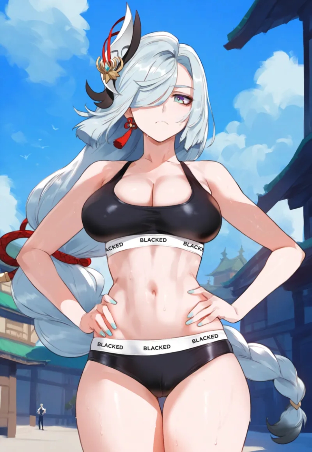 ai generated, blacked, blacked clothing, cock hungry, female, male, penis, samsara ai, sluts