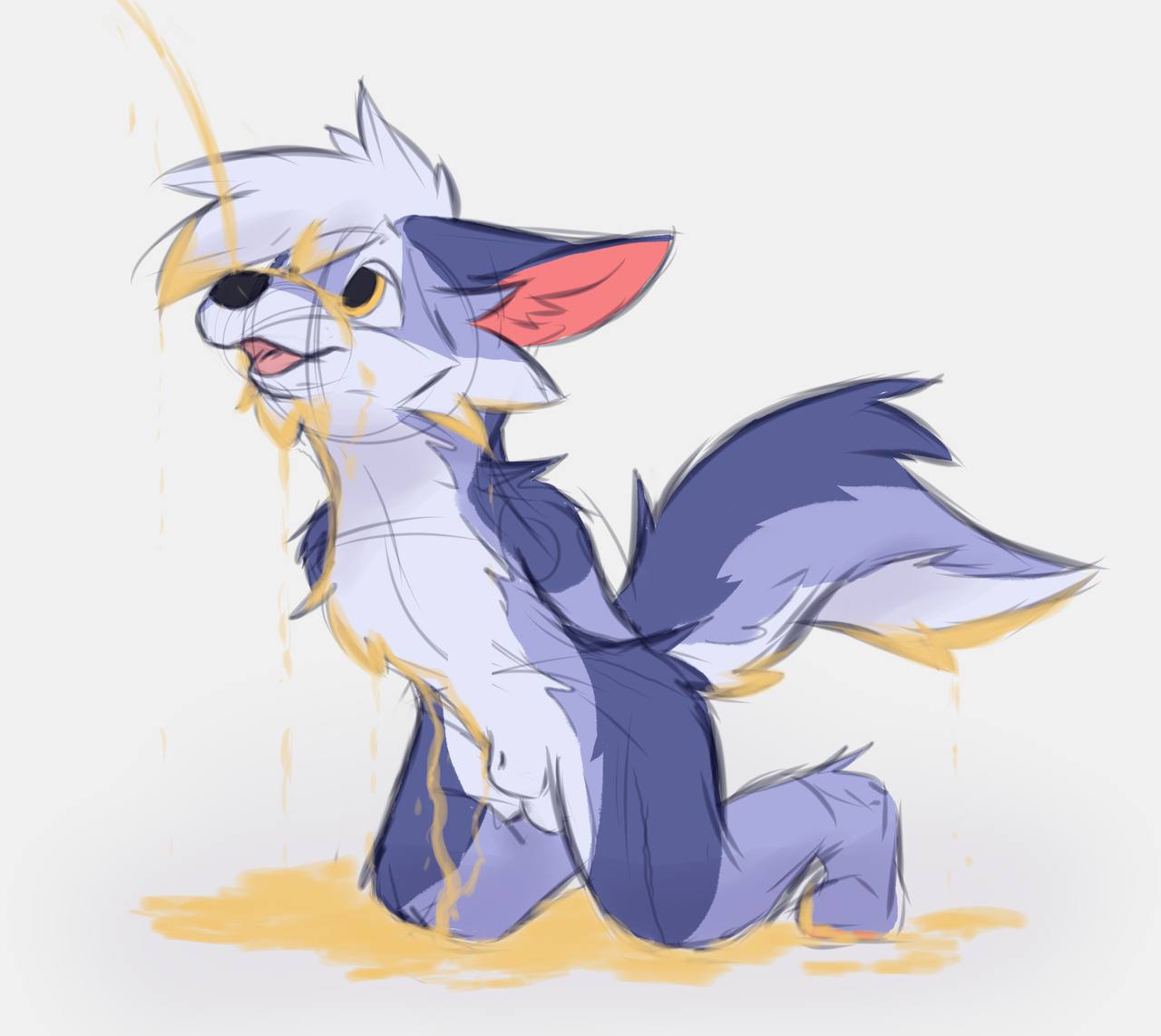 anthro bodily_fluids canid canine fox fur genital_fluids golden_shower male male/male mammal peeing peeing_on_another riko solo tidnex urinal urine urine_in_mouth urine_on_face watersports wet wet_body wet_fur wet_tail