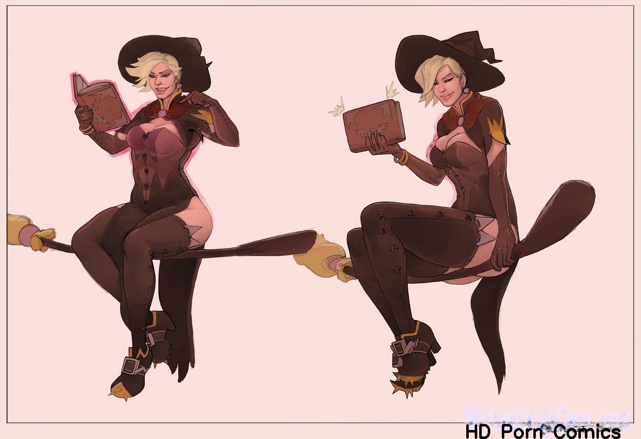 berggie, breast expansion, breast growth, breast growth (enlargement), breasts, broom, female, female only, huge breasts, mercy, overwatch, sequence, witch costume, witch hat