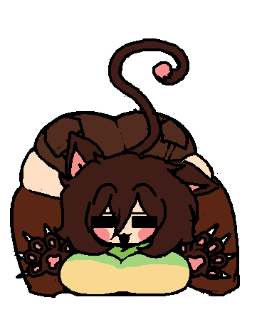 1girls ass big_breasts breasts breasts_against_wall brown_fur brown_hair cat_claws cat_ears cat_paws cat_tail catgirl chara closed_eyes fat_ass female female_only shorts the_absolute thick_thighs thighhighs thighs toby_fox undertale