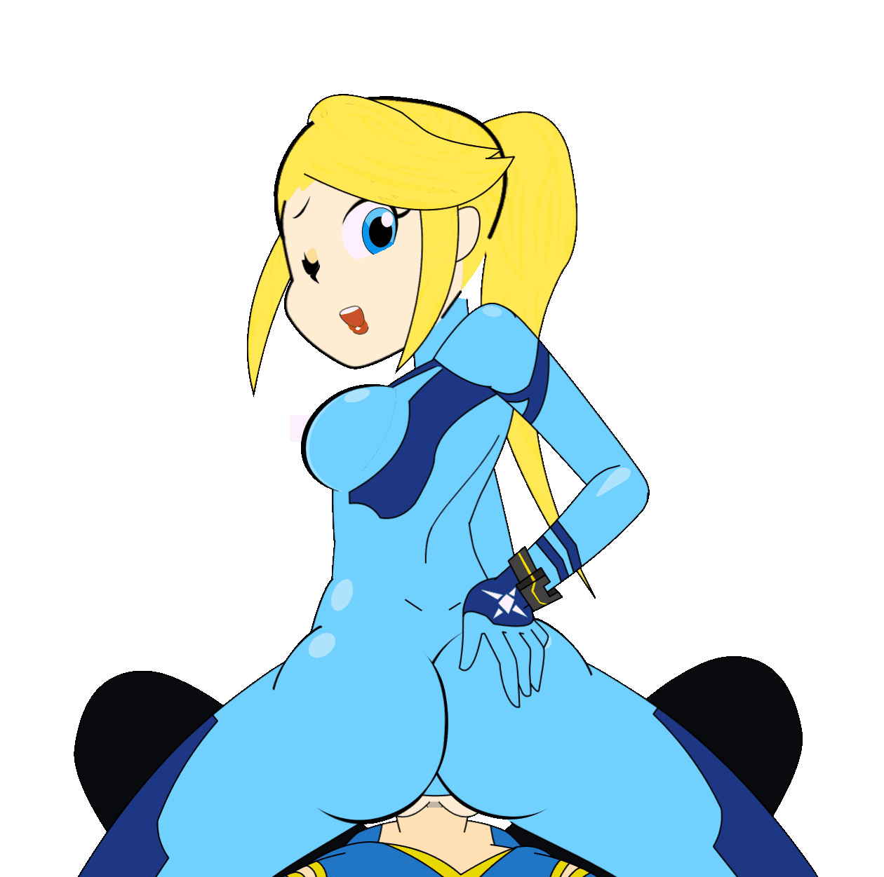 animated, color, colored, edit, female, male, metroid, minus8, nintendo, penis, ppppu, reverse cowgirl position, samus aran, straight, third-party edit, zero suit