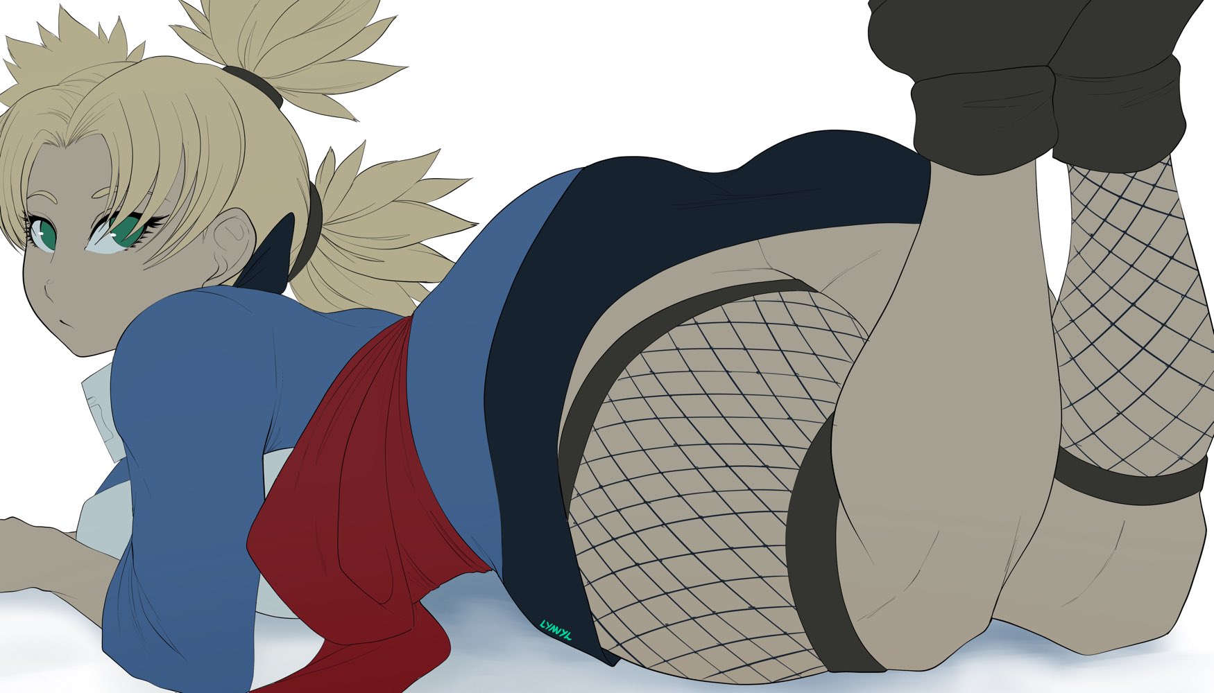 ass, big ass, breasts, bubble ass, bubble butt, female, female only, from behind, huge ass, huge breasts, naruto, naruto (classic), naruto (series), noblood, temari, upskirt, voluptuous