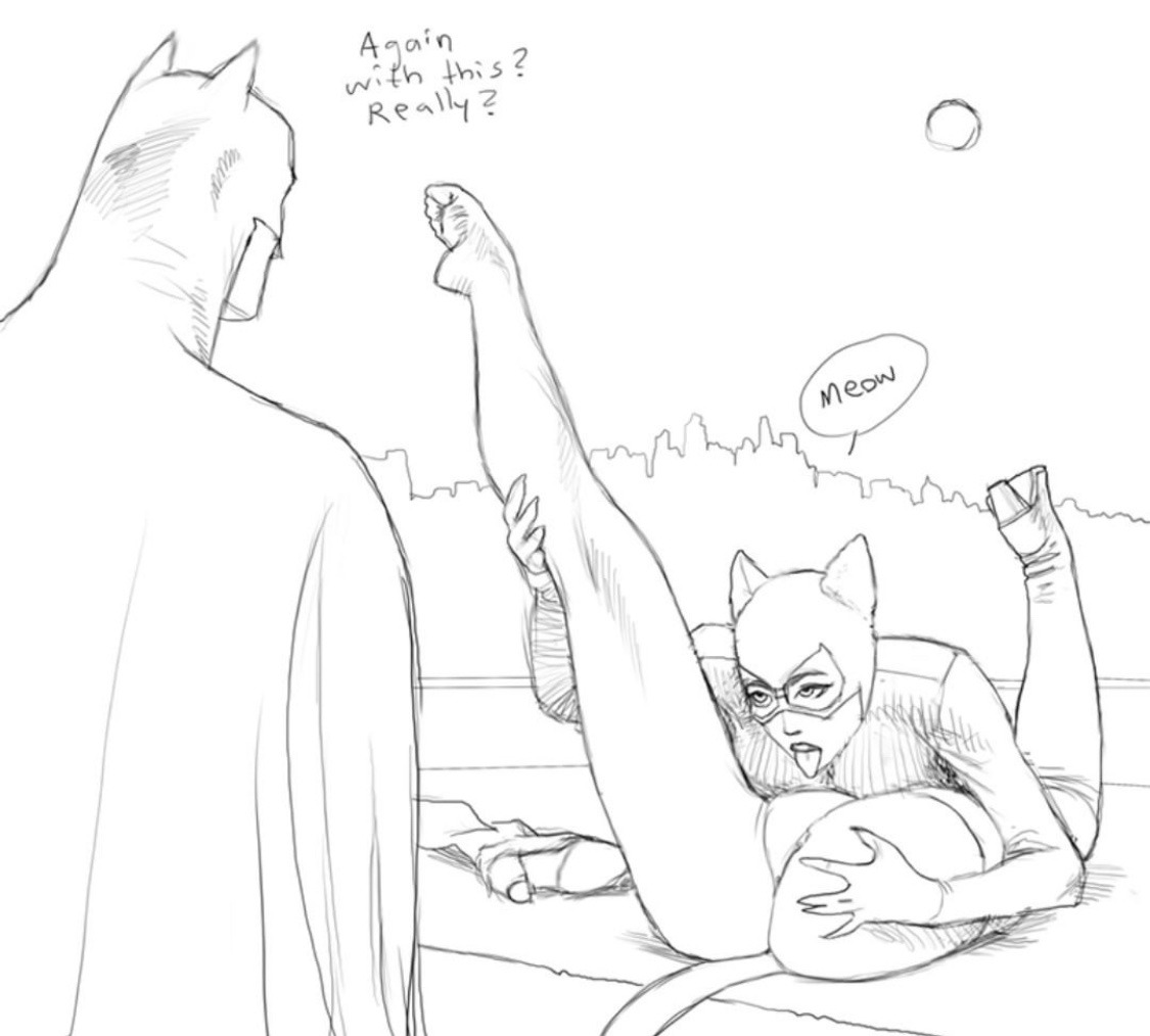 1boy, 1girls, artist request, autocunnilingus, barefoot, batman, batman (bruce wayne), batman (series), boots, bruce wayne, cape, catsuit, catwoman, city, cityscape, clothed, clothing, cunnilingus, cunnilingus through clothes, dialogue, duo, english text, feet, female, footwear, heel boots, human, human only, humor, imminent cunnilingus, imminent oral, leg up, legs, looking at another, male, mask, masturbation, monochrome, one leg up, oral, oral sex, outdoors, rooftop, selina kyle, shoe, shoe removed, speech bubble, tagme, tail, text, thigh boots, tongue, tongue out, watching