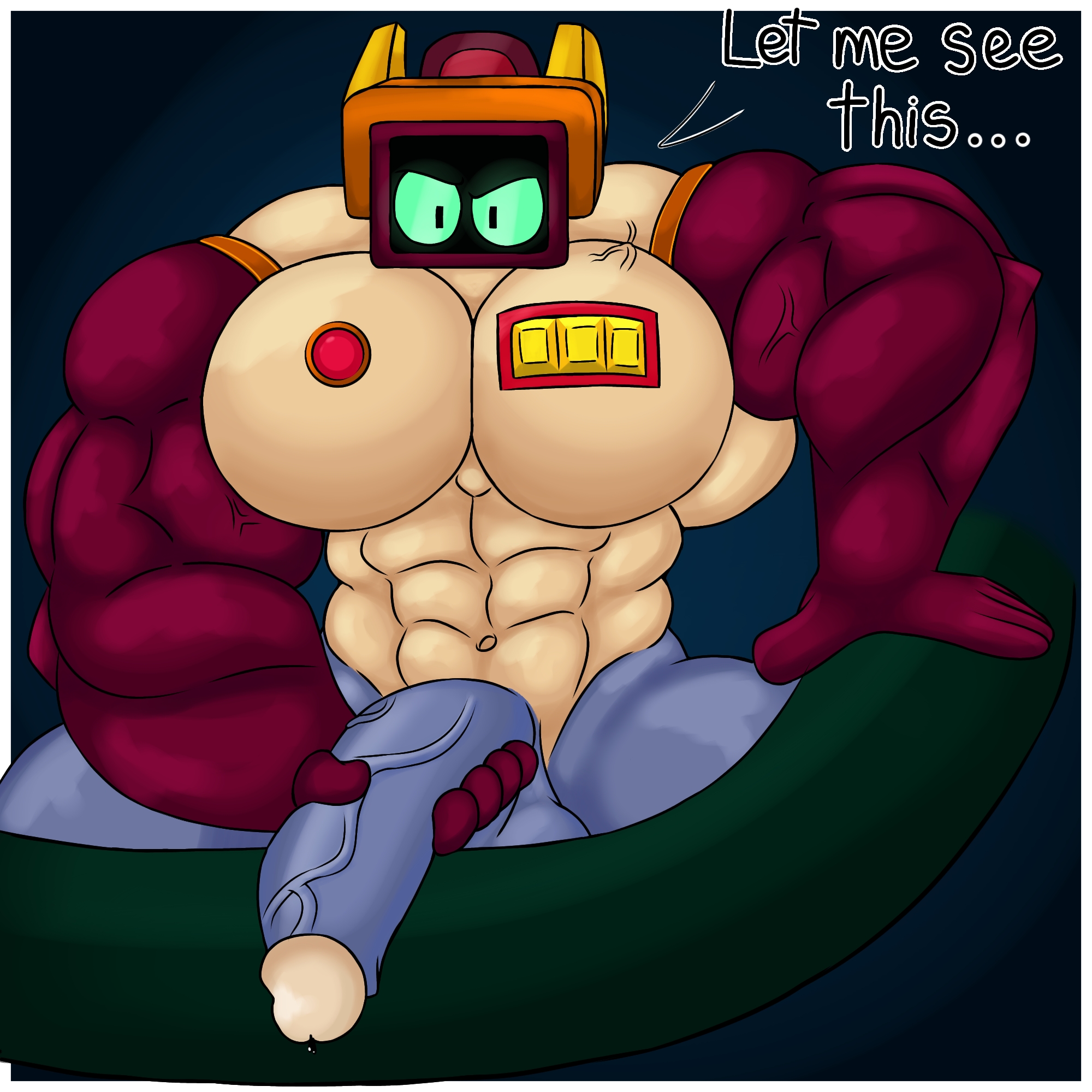bfad, big dick, big penis, brawl stars, bs23074, cocokun!, male, male only, muscular, muscular male, penis, r-t (brawl stars), solo male