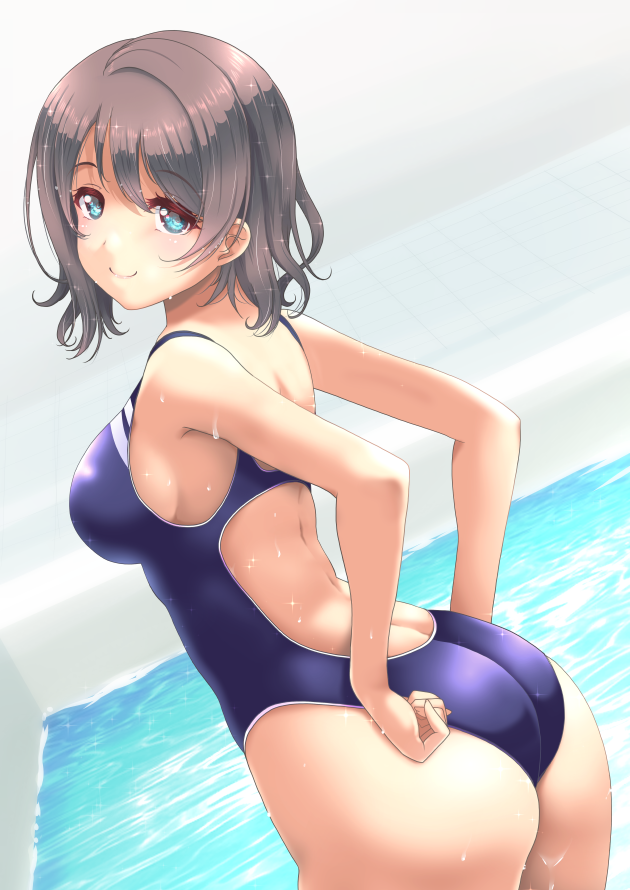 ass_focus big_ass frapowa love_live! one-piece_swimsuit swimsuit tagme watanabe_youdockinstation