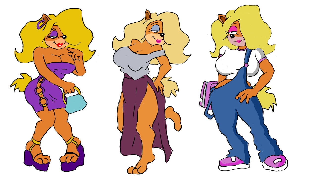 bandicoot blonde blonde_hair crash_(series) crash_bandicoot_(series) female female_only furry gatherer red_lips tagme tawna_bandicoot