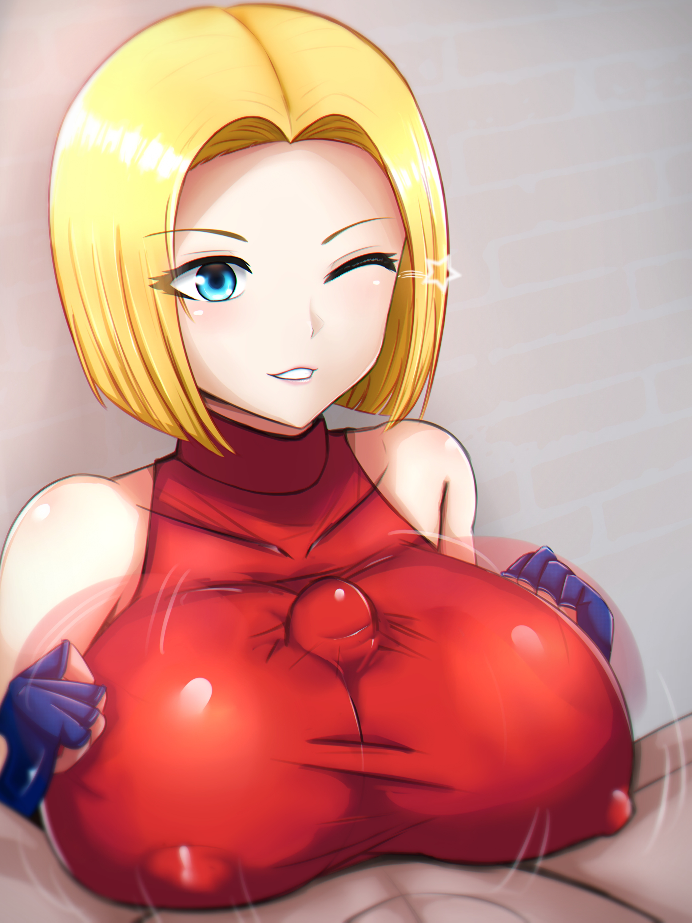 artist request, big breasts, blonde hair, blue gloves, blue mary, breasts, clothed, clothed female, crop top, cum, cum through clothes, fatal fury, female, fingerless gloves, gloves, happy, happy paizuri, happy sex, huge breasts, king of fighters, outercourse, paizuri, paizuri under clothes, pov, precum, red crop top, short hair, snk, source request, straight, thick, tight, tight clothes, tight clothing, wet clothing, white female, wink