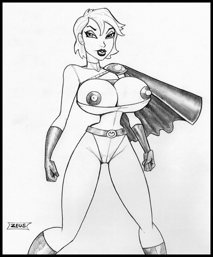 00s 2000s dc kara_zor-l karen_starr monochrome power_girl tagme zeus(artist)