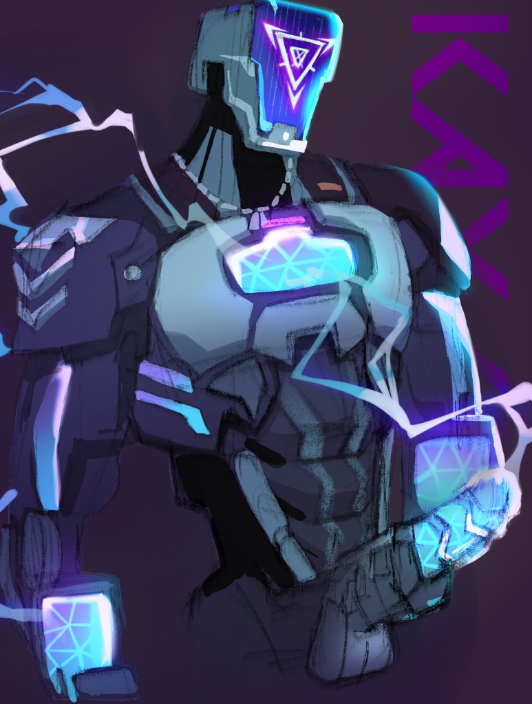 glowing, glowing genitalia, glowing penis, jetbytes, kay/o (valorant), male, male only, penis, robot, screen face, solo, solo male, valorant