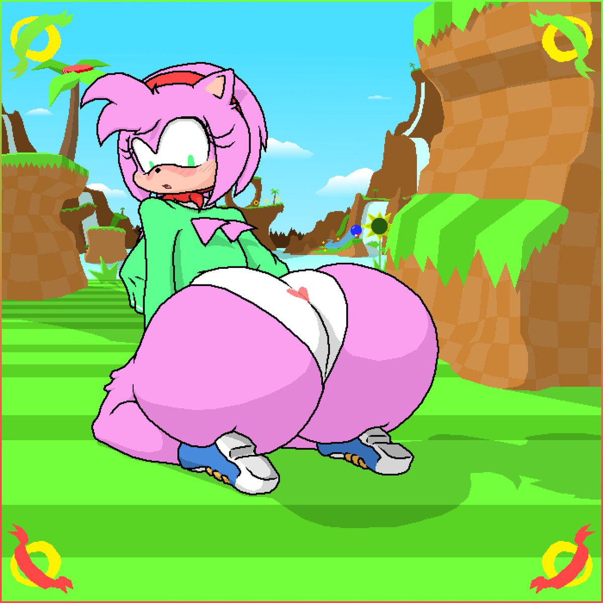 1girls, amy rose, anthro, ass, ass expansion, comic, epicpotatolord, female, female only, furry, huge ass, massive ass, panties, sega, sequence, solo, solo female, sonic (series), wide hips