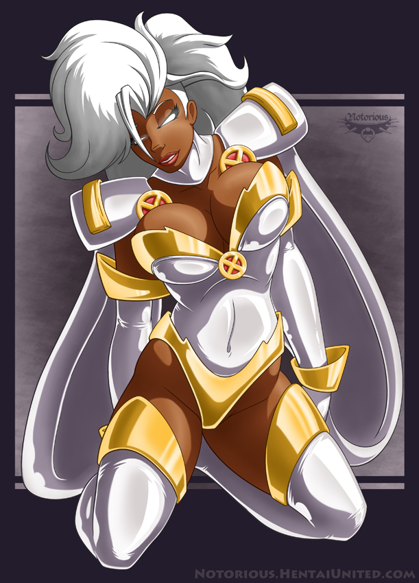 1girls african african_female boots busty cape curvy curvy_female curvy_figure dark-skinned_female dark_skin elbow_gloves female female_only fully_clothed gloves glowing_eyes high_boots high_heel_boots high_heels leotard long_boots long_hair marvel marvel_comics notorious84 ororo_munroe shoulder_pads solo storm_(x-men) thigh_boots thighhigh_boots white_boots white_gloves white_hair white_legwear white_leotard x-men