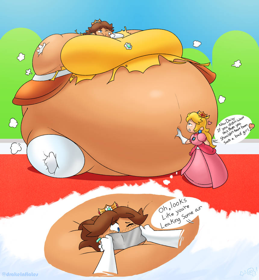 2girls air_inflation bbw belly belly_overhang big_belly big_breasts bloated breasts dark-skinned_female dark_skin drakeinflates exhibitionism fat female female/female female_focus female_only femdom femsub full_body_inflation huge_belly human hyper_belly immobile immobilization ineffective_clothing inflation light_bondage mario_(series) multiple_girls nintendo obese obese_female outie_navel overweight overweight_female princess_daisy princess_peach ready_to_pop ripped_clothing spherical_inflation ssbbw sunken_head sunken_limbs super_mario_bros. tan_skin tape_gag tight_clothing yuri