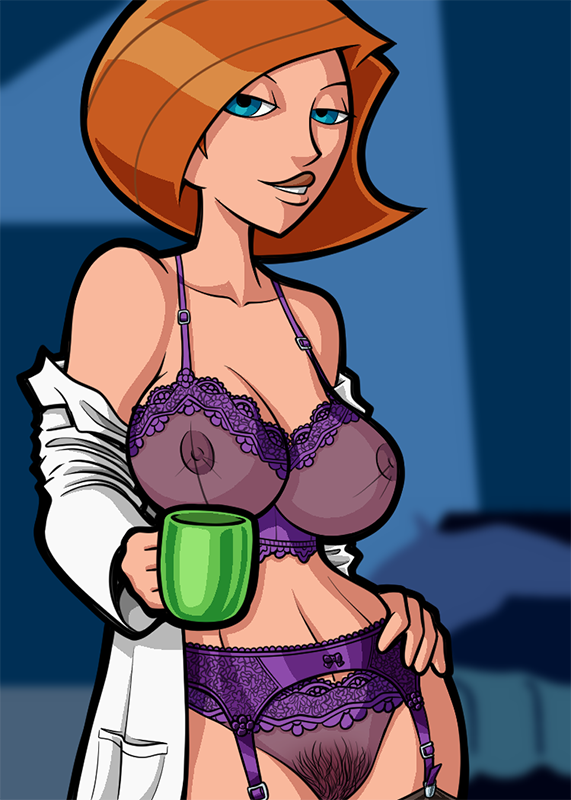 1girls ann_possible areolae big_breasts blue_eyes breasts busty cleavage coffee coffee_mug cup disney disney_channel female female_focus female_only garter_belt garter_straps hourglass_figure kim_possible labcoat lingerie milf mother nipples nipples_visible_through_clothing pubes pubic_hair pubic_hair_peek red_hair seductive_look see-through see-through_bra see-through_panties short_hair straight_hair tagme thick_thighs trpxart underwear wide_hips