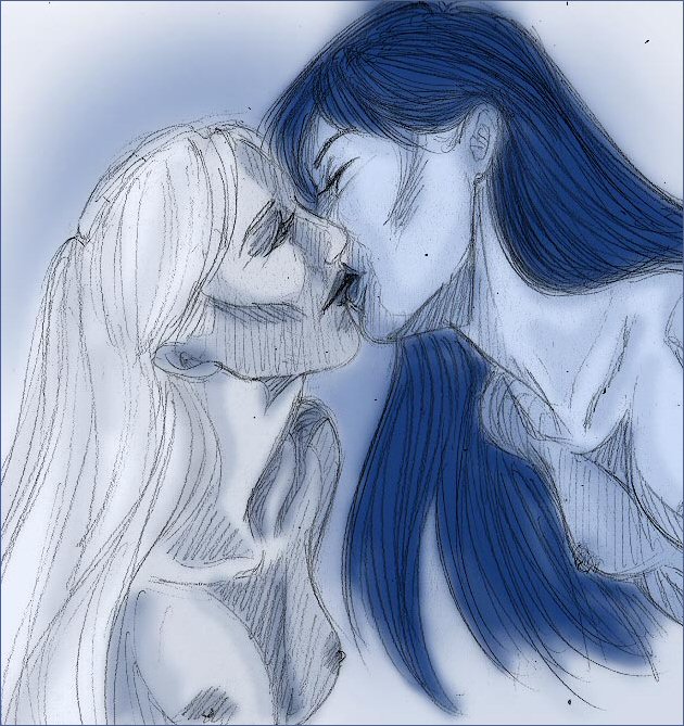 2girls asian beauxbatons breasts cho_chang female female_only fleur_delacour harry_potter interracial kissing monochrome multiple_girls nipples ravenclaw sexyharryspecs small_breasts tagme witch_(harry_potter) yuri