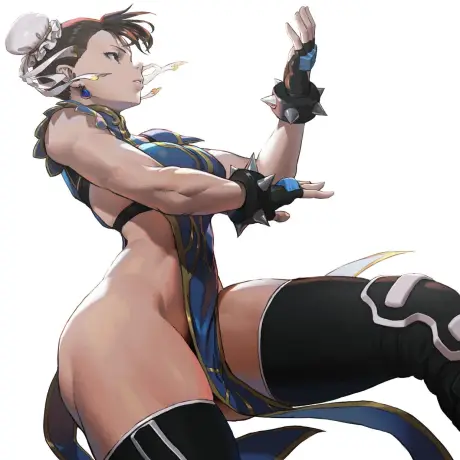 1girls alternate_costume bottomless_loincloth breasts chun-li female female_only huge_ass loincloth loincloth_lift loped medium_breasts street_fighter wide_hips